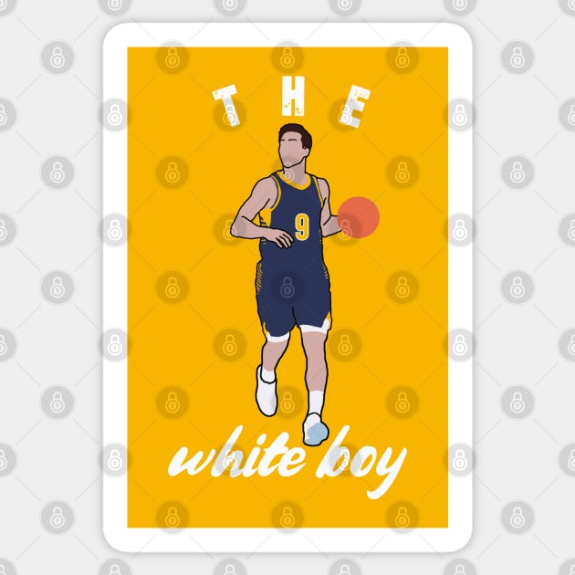 THE white boy Sticker by DK